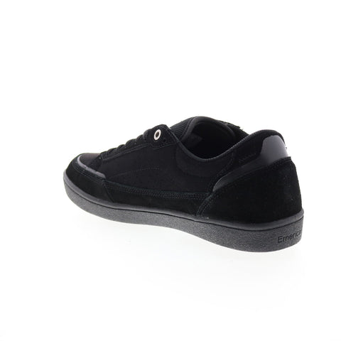 Emerica Gamma 6101000137004 Mens Black Suede Skate Inspired Sneakers Shoes
