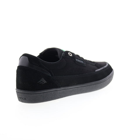 Emerica Gamma 6101000137004 Mens Black Suede Skate Inspired Sneakers Shoes