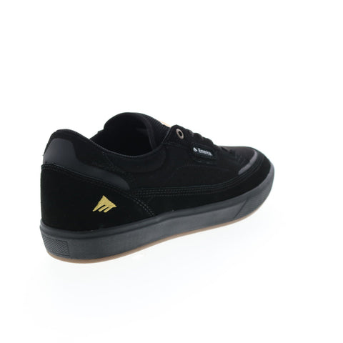Emerica Gamma G6 Mens Black Suede Lace Up Skate Inspired Sneakers Shoes