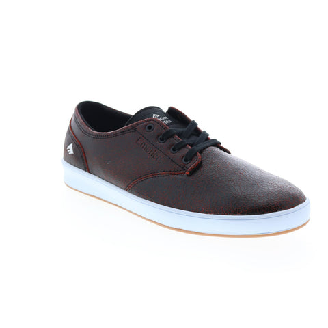 Emerica The Romero Laced 6102000089551 Mens Red Leather Skate Sneakers Shoes