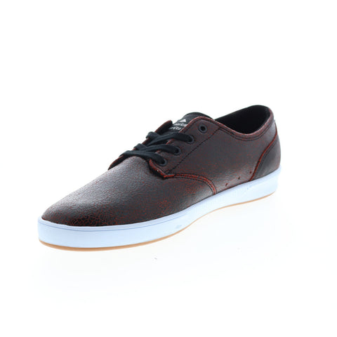 Emerica The Romero Laced 6102000089551 Mens Red Leather Skate Sneakers Shoes