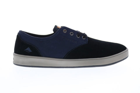 Emerica The Romero Laced Mens Black Suede Skate Inspired Sneakers Shoes