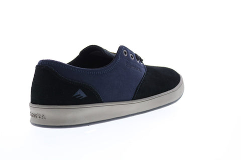Emerica The Romero Laced Mens Black Suede Skate Inspired Sneakers Shoes