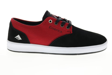 Emerica The Romero Laced Mens Black Canvas Skate Inspired Sneakers Shoes