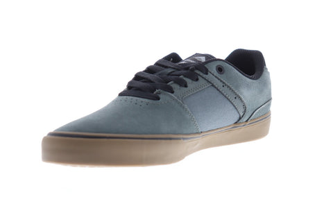 Emerica Reynolds Low Vulc Mens Gray Suede Athletic Lace Up Skate Shoes