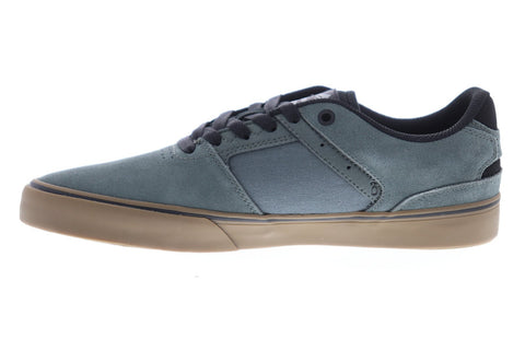 Emerica Reynolds Low Vulc Mens Gray Suede Athletic Lace Up Skate Shoes