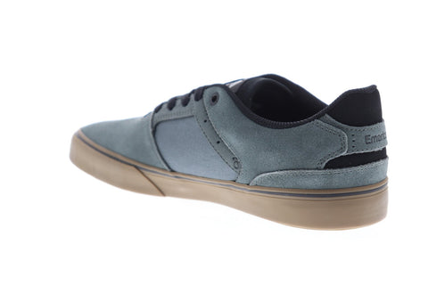Emerica Reynolds Low Vulc Mens Gray Suede Athletic Lace Up Skate Shoes