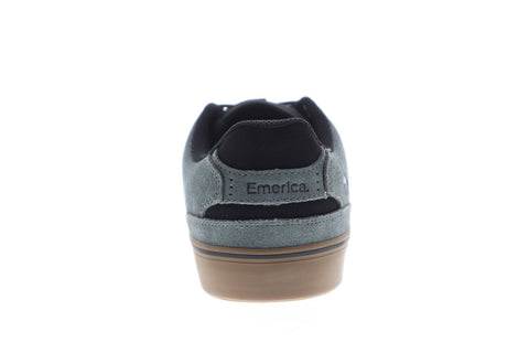 Emerica Reynolds Low Vulc Mens Gray Suede Athletic Lace Up Skate Shoes