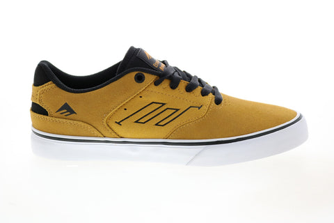 Emerica The Reynolds Low Vulc Mens Yellow Skate Inspired Sneakers Shoes 