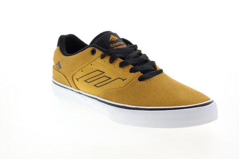 Emerica The Reynolds Low Vulc Mens Yellow Skate Inspired Sneakers Shoes 