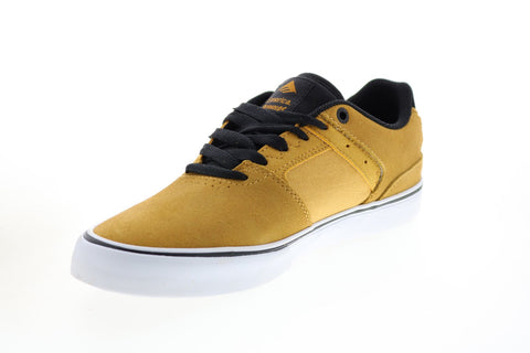 Emerica The Reynolds Low Vulc Mens Yellow Skate Inspired Sneakers Shoes 