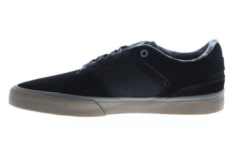 Emerica The Reynolds Low Vulc Mens Black Suede Athletic Lace Up Skate Shoes