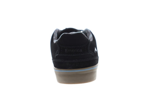 Emerica The Reynolds Low Vulc Mens Black Suede Athletic Lace Up Skate Shoes
