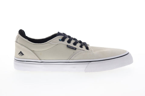 Emerica Dickson Slam 6102000130282 Mens Beige Suede Athletic Skate Shoes