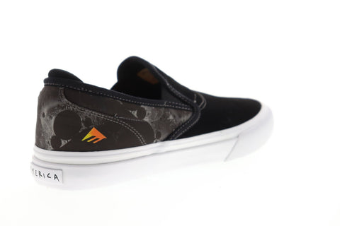 Emerica Wino G6 Slip On X Psockadelic 6107000229001 Mens Black Skate Shoes