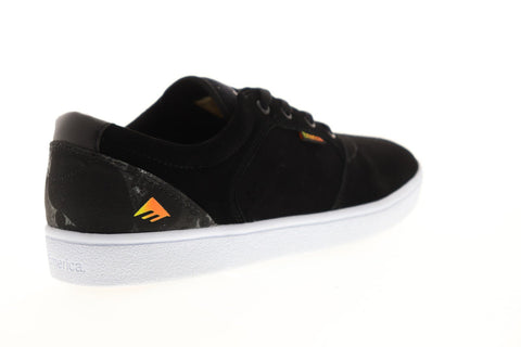 Emerica Figgy Dose X Psockadelic Mens Black Suede Low Top Sneakers Shoes