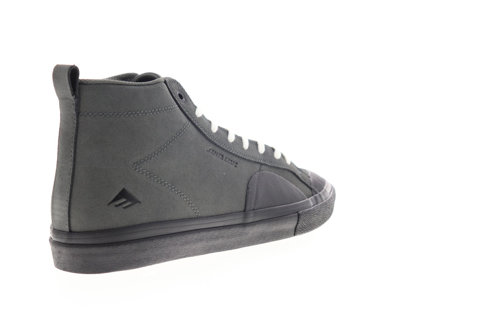 Emerica Omen Hi X Santa Cruz Mens Gray Suede Low Top Lace Up Sneakers -  Ruze Shoes