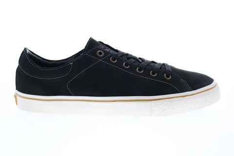 Emerica Omen Lo x SB Reserve Mens Black Leather Sneakers Shoes