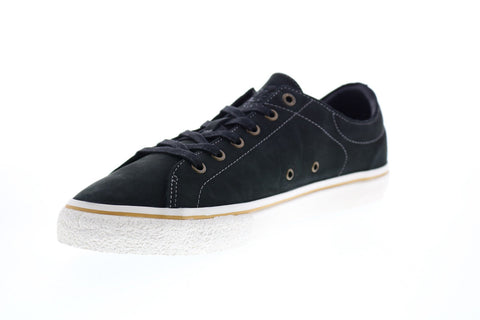 Emerica Omen Lo x SB Reserve Mens Black Leather Sneakers Shoes