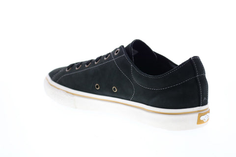 Emerica Omen Lo x SB Reserve Mens Black Leather Sneakers Shoes