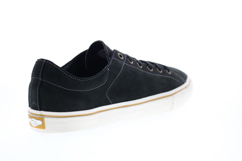 Emerica Omen Lo x SB Reserve Mens Black Leather Sneakers Shoes