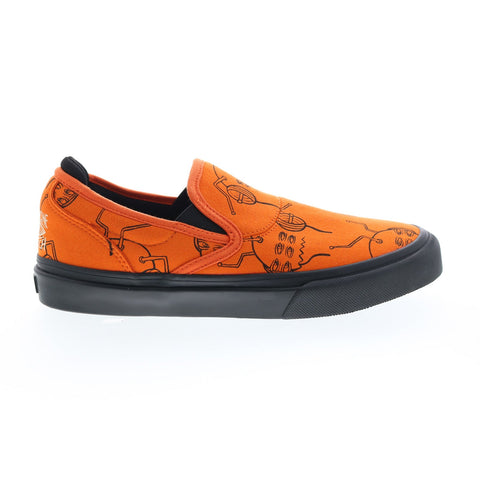 Emerica Wino G6 Slip-On X Toy Machine Mens Orange Suede Sneakers Shoes