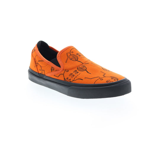 Emerica Wino G6 Slip-On X Toy Machine Mens Orange Suede Sneakers Shoes