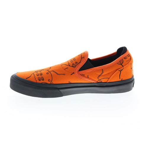 Emerica Wino G6 Slip-On X Toy Machine Mens Orange Suede Sneakers Shoes