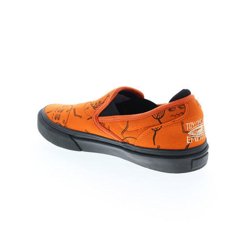Emerica Wino G6 Slip-On X Toy Machine Mens Orange Suede Sneakers Shoes