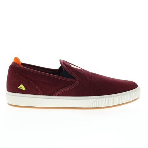 Emerica Wino G6 Slip Cup X OJ Mens Burgundy Skate Inspired Sneakers Shoes