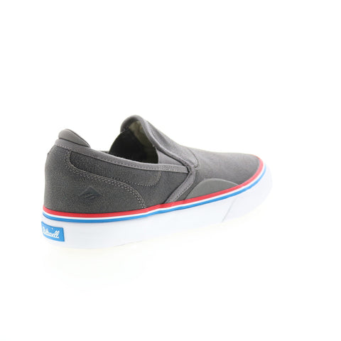 Emerica Wino G6 Slip On x Biltwell Mens Gray Skate Inspired Sneakers Shoes