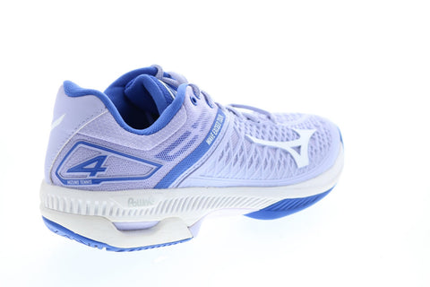 Mizuno Wave Exceed Tour 4 AC Womens Purple Mesh Athletic Volleyball Shoes