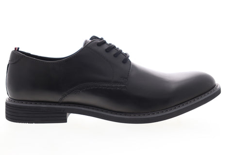 Izod Imperial 630220 Mens Black Leather Low Top Lace Up Plain Toe Oxfords Shoes
