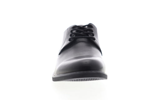 Izod Imperial 630220 Mens Black Leather Low Top Lace Up Plain Toe Oxfords Shoes