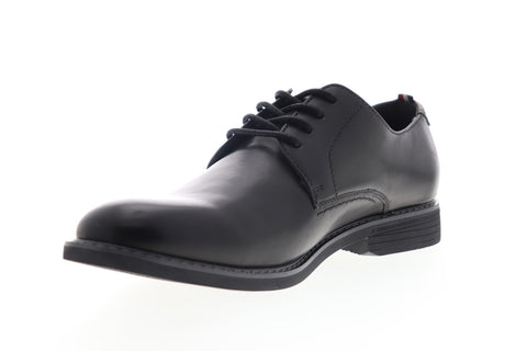 Izod Imperial 630220 Mens Black Leather Low Top Lace Up Plain Toe Oxfords Shoes