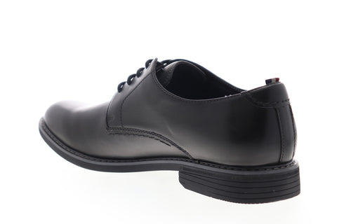 Izod Imperial 630220 Mens Black Leather Low Top Lace Up Plain Toe Oxfords Shoes