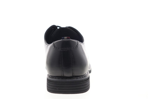 Izod Imperial 630220 Mens Black Leather Low Top Lace Up Plain Toe Oxfords Shoes