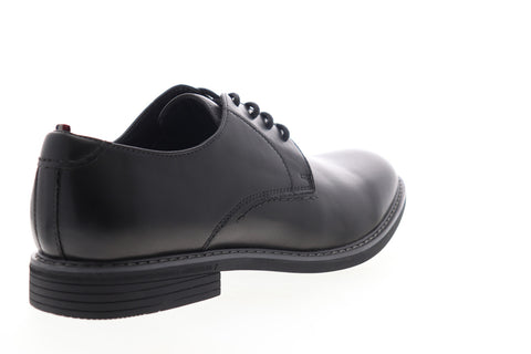 Izod Imperial 630220 Mens Black Leather Low Top Lace Up Plain Toe Oxfords Shoes