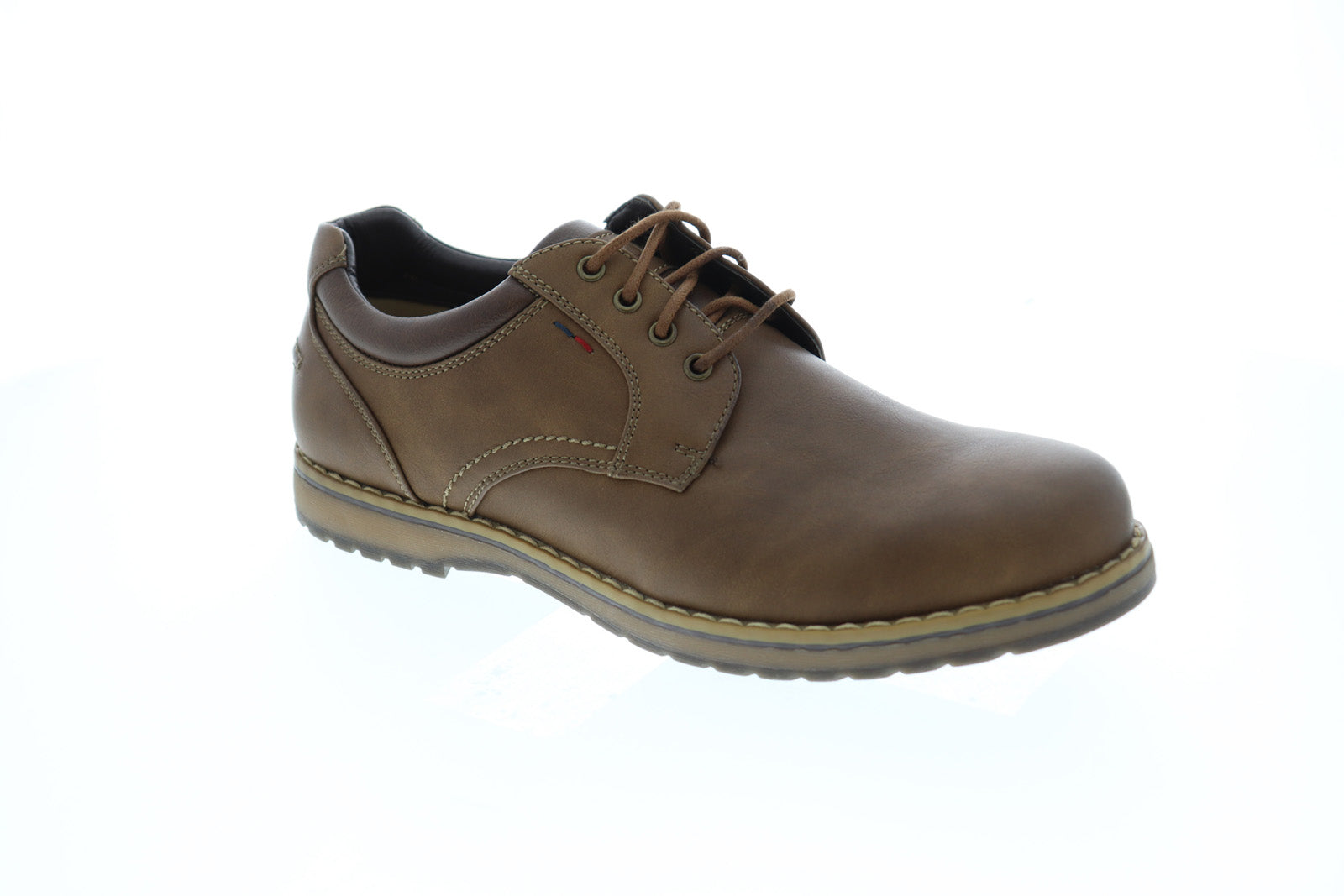 Izod Lewis 630212 Mens Brown Leather Lace Up Plain Toe  display picture 2