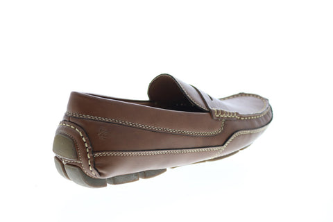 Izod Burre BURRE Mens Brown Synthetic Slip On Loafers & Slip Ons Penny Shoes