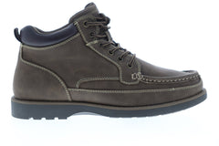 Izod Jaret 630229 Mens Brown Nubuck Casual Dress Lace Up Boots Shoes