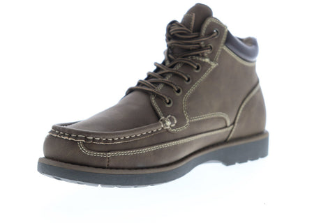 Izod Jaret 630229 Mens Brown Nubuck Casual Dress Lace Up Boots Shoes