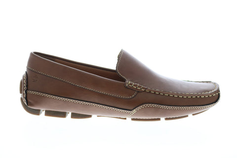 Izod Burney BURNEY Mens Brown Synthetic Slip On Loafers & Slip Ons Moccasin Shoes