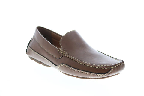 Izod Burney BURNEY Mens Brown Synthetic Slip On Loafers & Slip Ons Moccasin Shoes