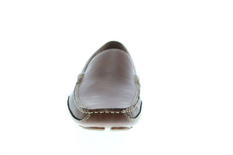 Izod Burney BURNEY Mens Brown Synthetic Slip On Loafers & Slip Ons Moccasin Shoes