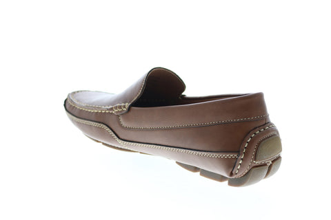 Izod Burney BURNEY Mens Brown Synthetic Slip On Loafers & Slip Ons Moccasin Shoes