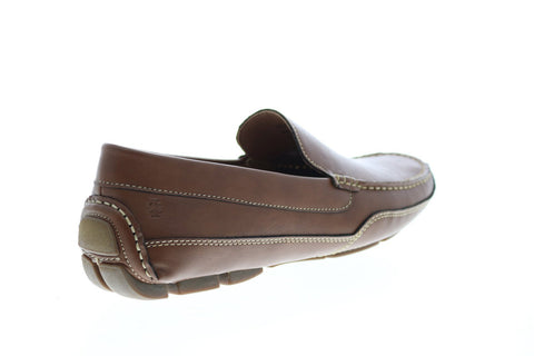 Izod Burney BURNEY Mens Brown Synthetic Slip On Loafers & Slip Ons Moccasin Shoes