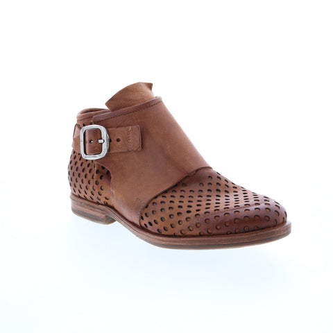 A.S.98 Zari 630253-101 Womens Brown Leather Ankle & Booties Boots Boots