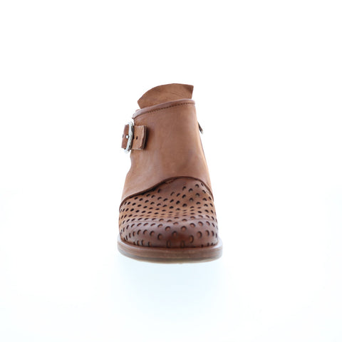 A.S.98 Zari 630253-101 Womens Brown Leather Ankle & Booties Boots Boots