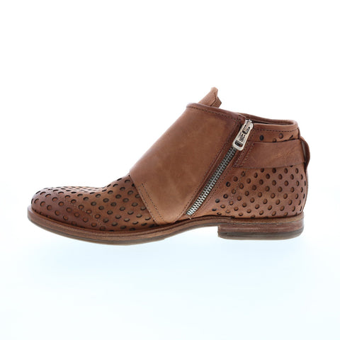 A.S.98 Zari 630253-101 Womens Brown Leather Ankle & Booties Boots Boots